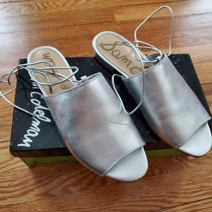 Sam Edelman silver lace up sandals